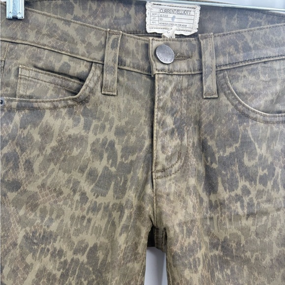 Current/Elliott Women's Ankle Skinny Coated Jeans Army Dirty Paws size 23 - Picture 6 of 15